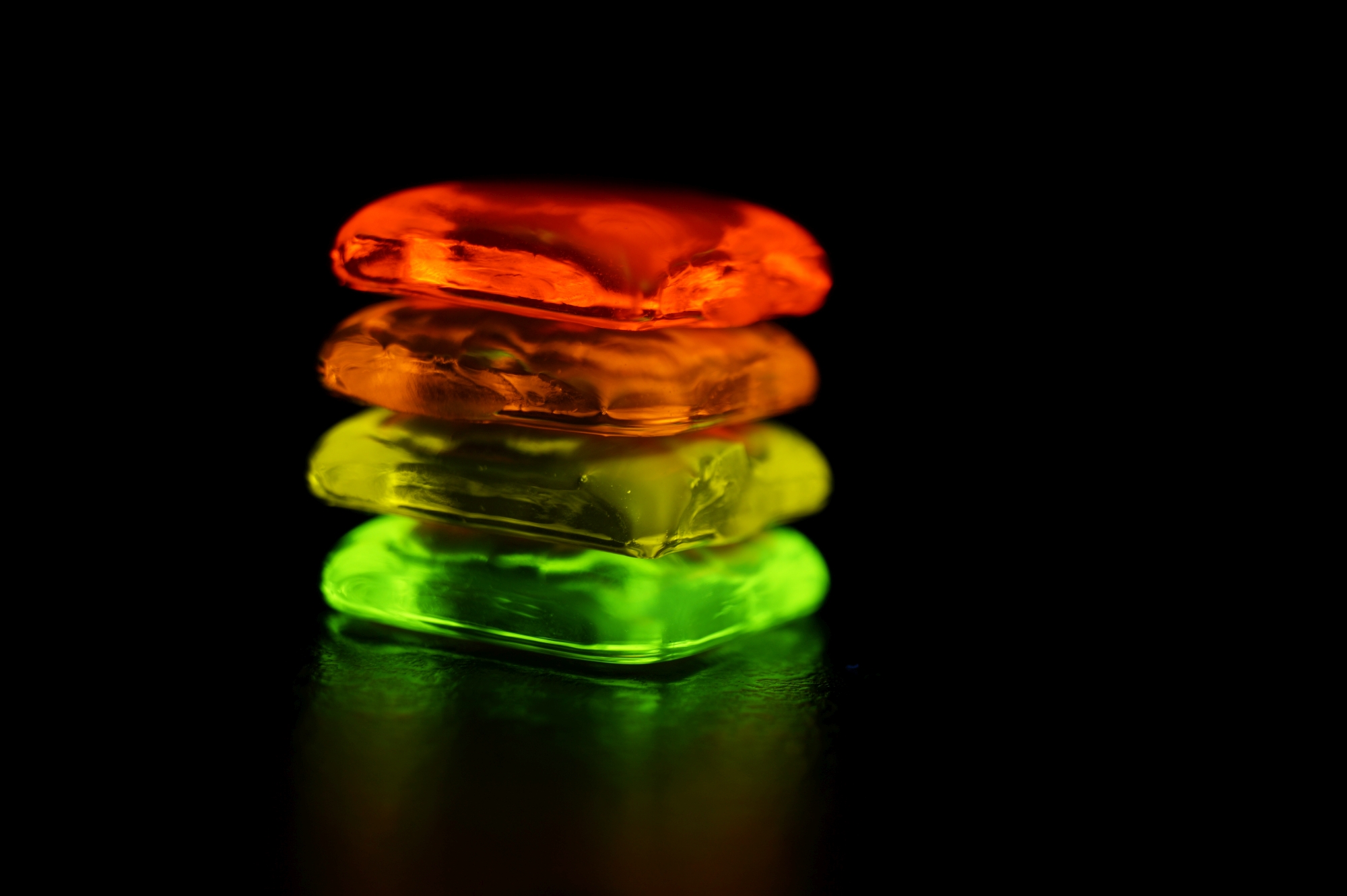 Lumineszierende Gläser LED Leuchtstoff
